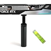GPU Support Bracket, Graphics Card Support, GPU Bracket Brace, Video Card Sag Holder Bracket, GPU Stand, Aluminum 72-125mm Black