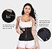 MISS MOLY Waist Trainer for Women with Zip & Hook Underbust Latex Cincher Waist Training Corset Body Shaper Black 2XL