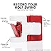 SelfieGolf Record Golf Swing - Cell Phone Clip Holder and Training Aid by TM - Golf Accessories | The Winner of The PGA Best of 2017 | Compatible with Any Smart Phone (Red/White)