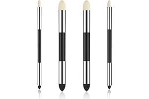 Jeffdad 4Pcs Artist Blending Sponge Pen, 2 Sizes Double-Headed Pastel Blending Pencil Washable and Reusable Friction Sponge Pen for Artists, Students Drawing Shadowing Detailing Correcting Tool