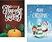 Seasonal Garden Flags Set of 10 Double Sided Halloween Fall Garden Flag, Small Festive Yard Flags for Holiday Outdoor Decorations 12.5x18 Inch for All Seasons and Holidays - Premium Quality Material
