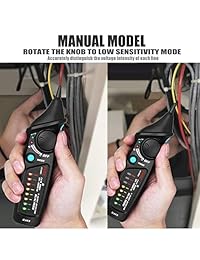 Comprobador de voltaje eléctrico sin contacto AC interruptor de voltaje bolígrafo 12-1000V AC con linterna LED, modo de alarma