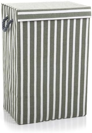 Minky Fabric Laundry Basket, Clothes Hamper Basket, Foldable Laundry Basket with Lid, Velcro & Canvas with Waterproof Lining - Image 3