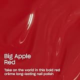 OPI Infinite Shine Big Apple Red Gel-Like Nail Polish 15ml with Pro-Wide Brush view 3