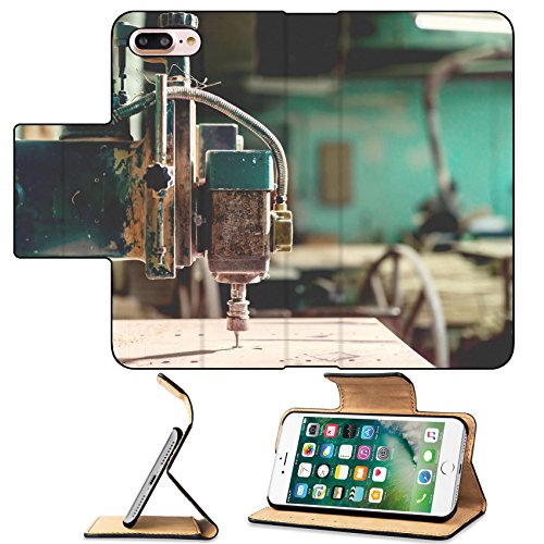 Luxlady Premium Apple iPhone 7 Plus Flip Pu Leather Wallet Case iPhone7 Plus 33935711 industrial lathe tool drilling and milling tool iron drill in action at steel and metal factor - Thumbnail 2