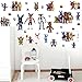 FNAF wall decal for bedroom boy and girl mural wall decal art wallpaper decal for nursery wall art playroom boy girl five nights at freddy wall decals decoracion size 70cm x 35cm x 2 sheets vinyl