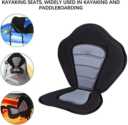 thumbnail image 2 of Detachable Kayak Seat With Back Support - Padded Canoe Seat Cushion With Storage Bag 2 of 14