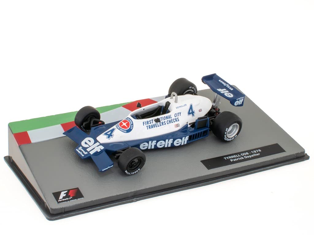 OPO 10 - Tyrrell F1 Car 1:43 #4 Depailier 1978, Metal, Display Case & Base, Adult, Teen