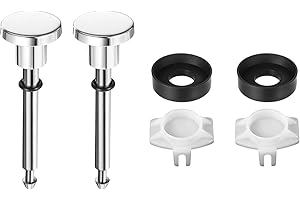 WELANDYA 2 Set Tub Spout Diverter Repair Kit - Universal Bathroom Shower Bathtub Leaky Faucet Replacement Parts, Includes 2 Diverter Valve Stems, 2 Cup Seals and 2 Gates (Chrome, Classic Style)