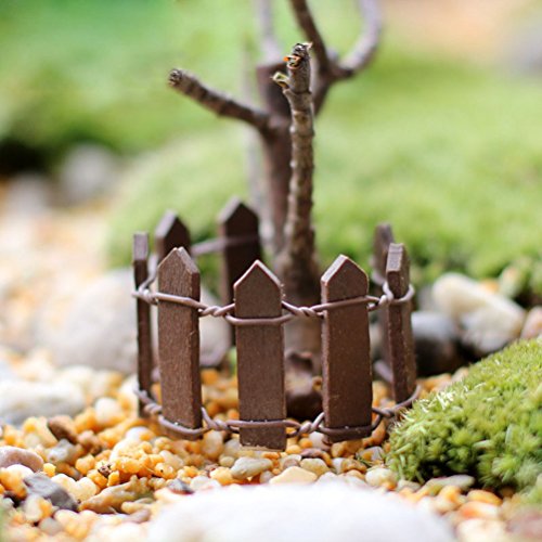 VT BigHome Retail 10 colors fence miniatures fencing fairy garden gnome moss terrariums resin crafts decorations for home and garden kawaii