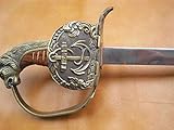 S2901 Antique Silver Lion Head German Naval Navy Third Reich Imperial WKC Sword 40.3