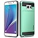 Galaxy Note 5 Case, Vofolen Galaxy Note 5 Wallet Case Card Holder Slot Dual Layer Protective Cover Anti-scratch Hard Shell Shock Absorbing TPU Soft Tough Bumper Armor Case for Galaxy Note 5 (Mint)