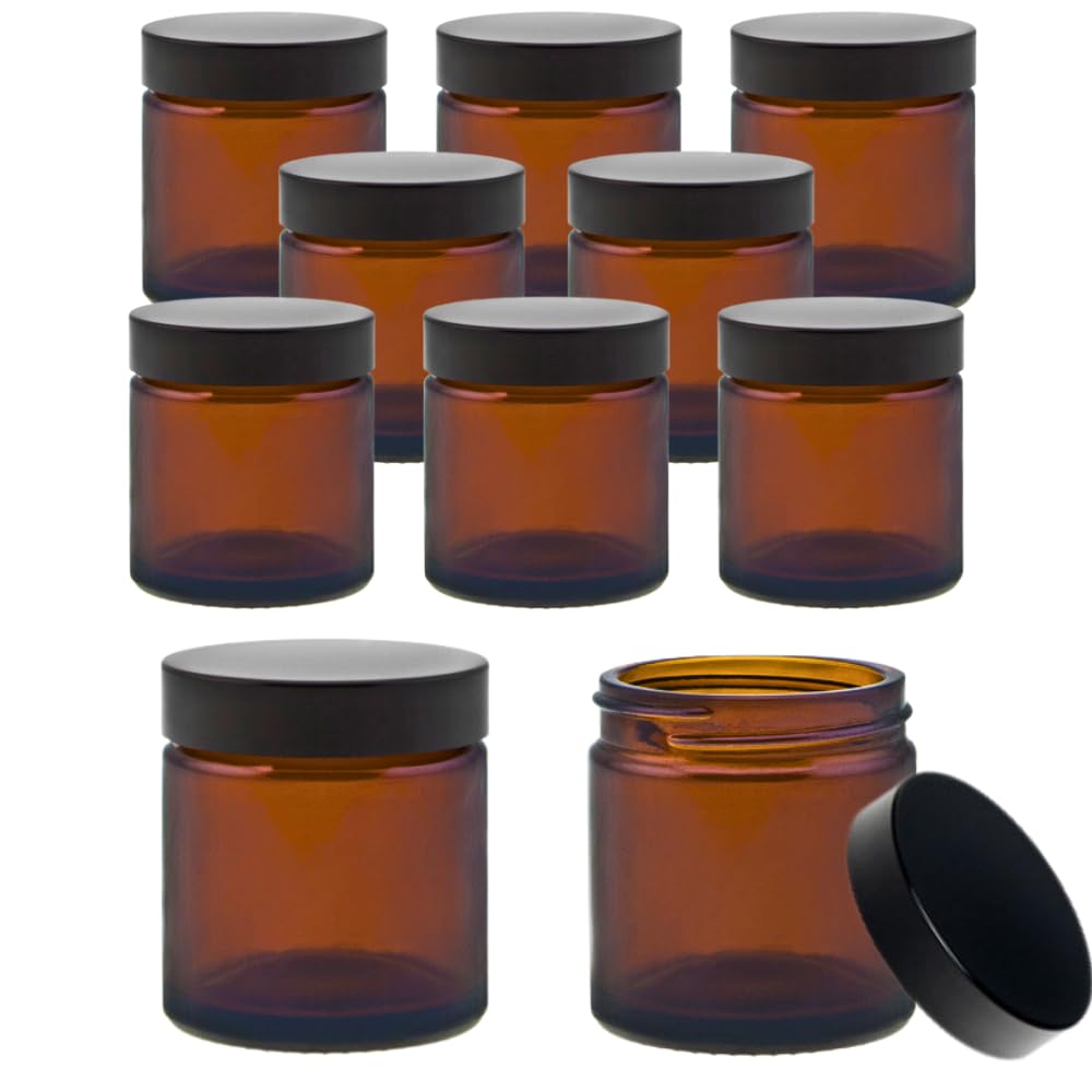 mikken Glass jar, Brown, 5.1 x 5.1 x 5.3 cm