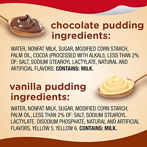 SNACK PACK CHOCOLATE AND VANILLA FLAVORED PUDDING CUPS FAMILY PACK, 12 COUNT PUDDING CUPS (1 PACK)