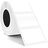 SUPVAN T50M Series Label Maker Tape, 1.18'' × 0.78'' (30mm × 20mm) 360 Labels/Roll Genuine Laminated Thermal Label Tape Refill, Waterproof Oilproof Highly Adhesive Auto Detect Labels, Black on White