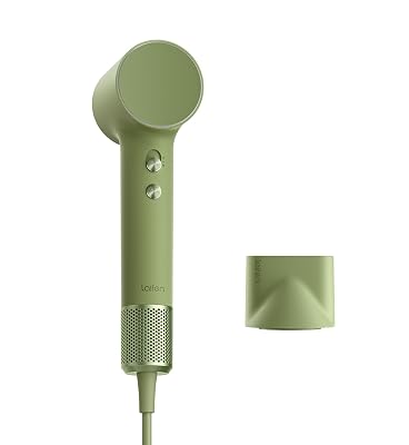 Laifen MINI Hair Dryer, Lightweight and Compact High Speed 200M Ionic Blow Dryer with 110, 000 RPM Powerful Motor for Fast Drying, Low Noise, Hairdryer with Magnetic Nozzle, Child Mode