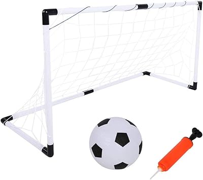 Amazon Solome アウトドア折りたたみ子供サッカーサッカーゴールゲートキット ボールポンプキッドトレーニングのおもちゃ Diy 工具 ガーデン