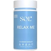 Sol Nutrition Relax Me Capsules - Natural Stress Relief - 60 Count | Doctor-Formulated Herbal Blend, Non-Drowsy, Mood Support, Focus Support, Adult Use
