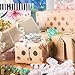 Craft Christmas Wrapping Paper Set - All Occasion Brown Kraft Wrap Kit - 4 Rolls Plus Twine and Gift Cards - Modern Rose Gold Polka Dot Design - Perfect for Birthdays, Weddings, Holidays & More