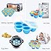 Silicone Egg Bites Molds and Steamer Rack Trivet with Heat Resistant Handles for Instant Pot Accessories 6 Qt 8 Quart Pressure Cooker, Food Storage Container, Freezer Trays - 2 Pcs with 1 Bonus Spoon