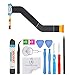 OmniRepairs USB Charging Dock Port Flex Cable with Microphone and Menu Key Ribbon Assembly Replacement for Samsung Galaxy Tab 4 Model T530, T531, T535 (10.1 inch) with Repair Toolkit