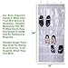Over The Door Hanging Shoe Storage Organizer By Lebogner - 24 Clear Reinforced Vinyl Pouches, Store Up To 12 Pairs Of Shoes, White Space Saving Closet Accessories Organizer, Sturdy Shoe Organizer