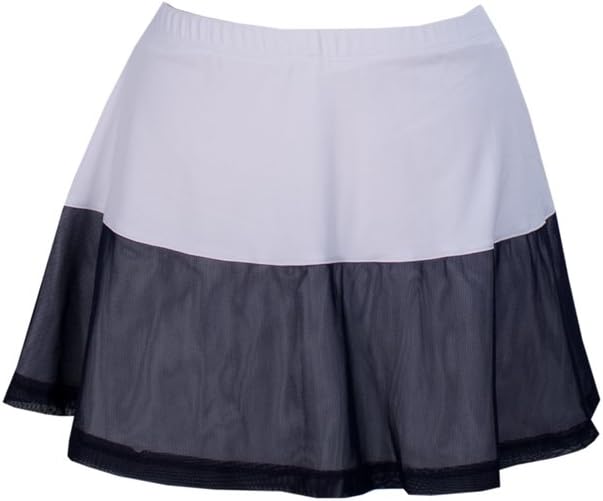 Peachy Tan Catherine Mesh Flounce Skirt