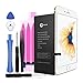 OMBAR Replacement Battery Compatible with iPhone 6 Plus, fits A1522, A1524, A1593, Full Sets of Repair Kit Tool, Adhesive Strips, Li-Polymer, 2915mAh, 3.82V - 2 Years Warranty.