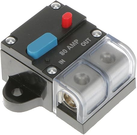 Disjoncteur Voiture 30-300A étanche IP67 - Réinitialisation Manuelle 12-48V - Protection Surcharge/court-circuit - 9