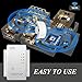 300Mbps WiFi Range Extender Signal Booster Wireless Repeater with Ethernet Port WPS Function Plug and Play, 2 in 1 Repeater/Access Point Mode, Build-in Antennas with High Speed, Work with Any Router