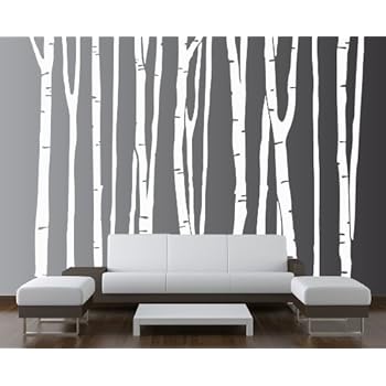 white birch wall decals