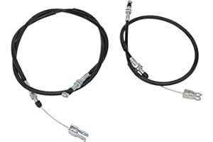 ANGREBUILD Left & Right Rear Brake Cable For Kawasaki Mule 2500 2510 2520 3010 2020 4000 4010 KAF620 KAF620C KAF950A KAF620A KAF620B Replace 54005-1201 54005-1202 Rear Brake Cable Set