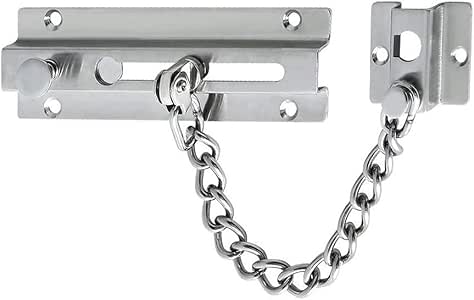 Cadenas de puerta de seguridad, cadena de puerta delantera/limitadores