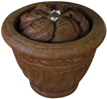 Henri Studio 2 Piece Leaf Patio Bubbler Fountain, Relic Sargasso