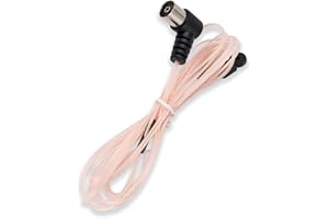 POBADY FM Radio Antenna Dipole Antenna 75 Ohm Pink T Type Indoor Antenna Push on TV/PAL Female Socket Connector Compatible with Stereo Receiver Home Amplifier Car Radio