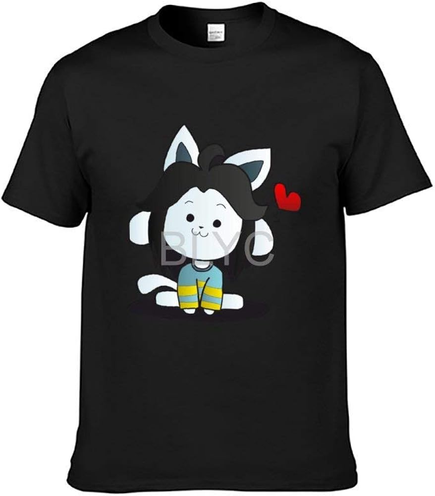 Amazon アンダーテール テミー インディーゲーム イラスト カジュアルラウンドカラー軽量コットンメンズ夏半袖tシャツ Tシャツ カットソー 通販