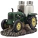 Vintage Farm Tractor Salt and Pepper Shaker Set with Decorative Display Stand Holder Figurine for Rustic Country Kitchen Decor & Old Fashioned Table Decorations As Retro Model Gifts for Farmers by Home-n-Gifts