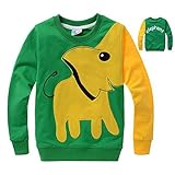 Little Hand Little Boys' Color Block Animal Print Sweater T-Shirt