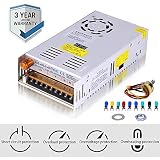 Adjustable DC Power Voltage Converter AC 110V-220V to DC 0-48V Module Switching Power Supply Digital Display 480W Voltage Regulator Transformer Built in Cooling Fan