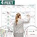 Big Dry Erase Wall Calendar - Giant Whiteboard [36