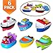SIBOTER Baby Bath Toys Boat Squirt Bath Toy for Toddlers Kids, Bathtub Toys Float Boat Train for Boys and Girls 1 2 3 Year Old Kids Toddlers