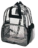Travel Bag Clear Unisex Transparent School Security Backpack Book Bag Plastic (FREE RETURN)