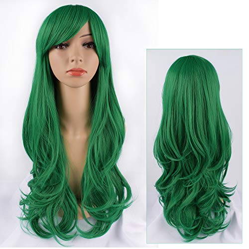 costume green wig hat