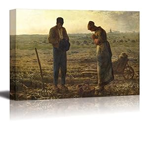 The Angelus by Jean-Francois Millet - Canvas Print