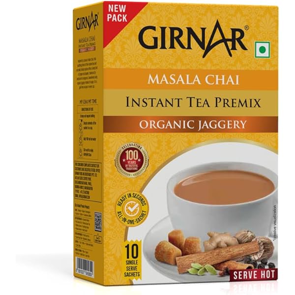 Amazon.com : Girnar Instant Cardamom Saffron Tea Premix, 140 g