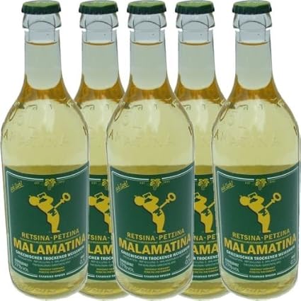 Malamatina Retsina (5x 0,5 Liter Flasche)