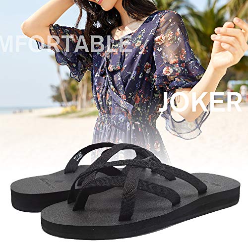 Women's Flip Flops Arch Support Yoga Mat Insole Sandal Casual Slipper Outdoor and Indoor