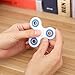 FidgetKool Fidget Spinner Spinning Top Relieves Your ADHD, Anxiety, and Boredom Gifts White and Blue