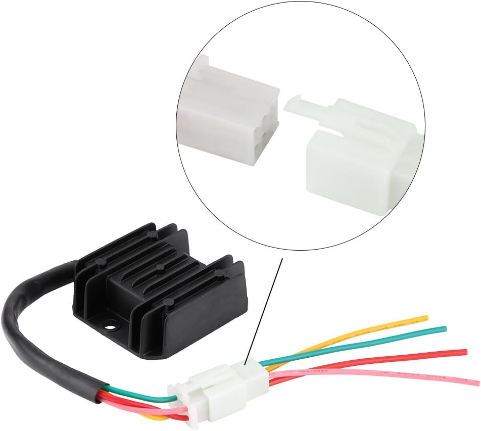 Voltage Regulator Rectifier with 4 Wires for Motorcycle Boat Motor ATV GY6 50 150cc Scooter - Image 4