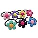 TS Cute Girls Flower Hair Tie Bands Ropes Ponytail Holder (F)
